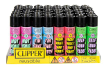 Clipper Feuerzeuge groß 48er Display Sprüche GIRLY SLOGAN #3